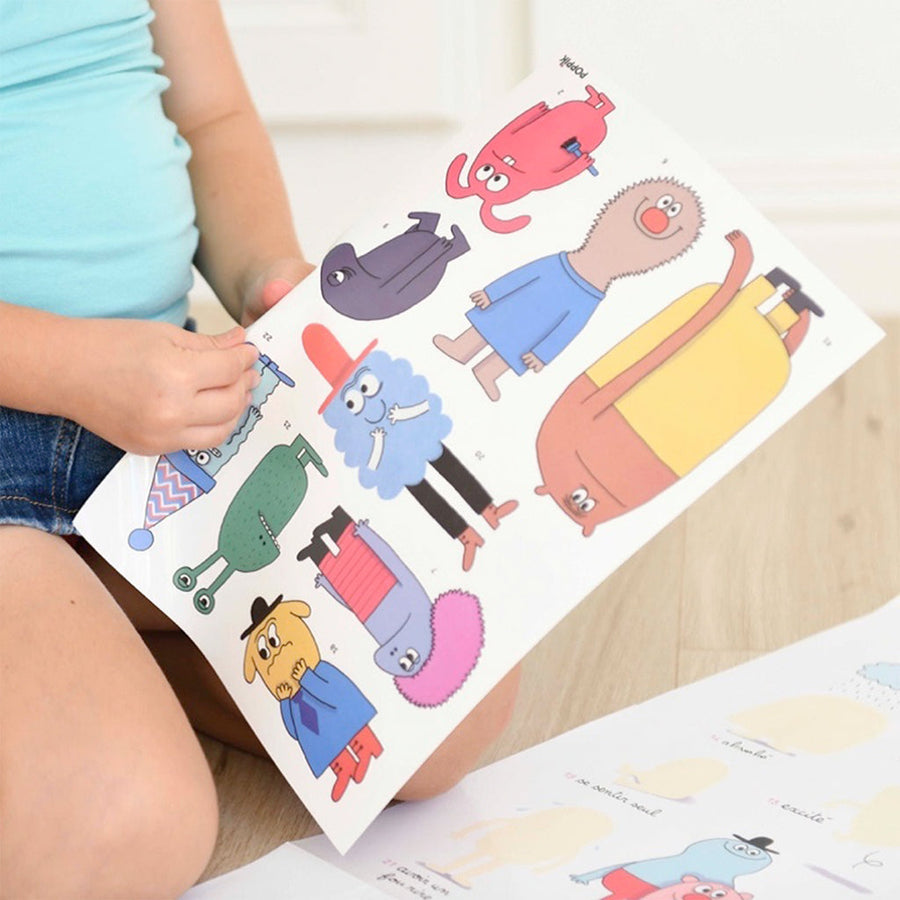 Gran Póster de Pegatinas "Las Emociones"