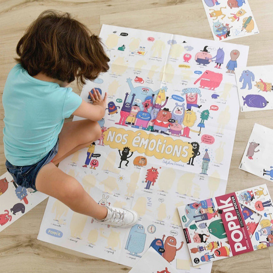 Gran Póster de Pegatinas "Las Emociones"