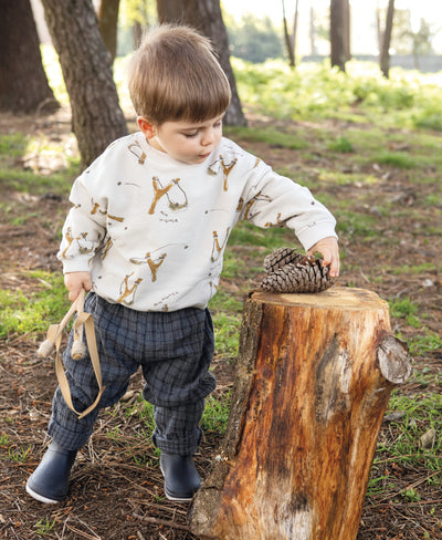 Play up plaid baby pants