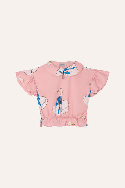 The Campamento Swans Allover Kids Blouse