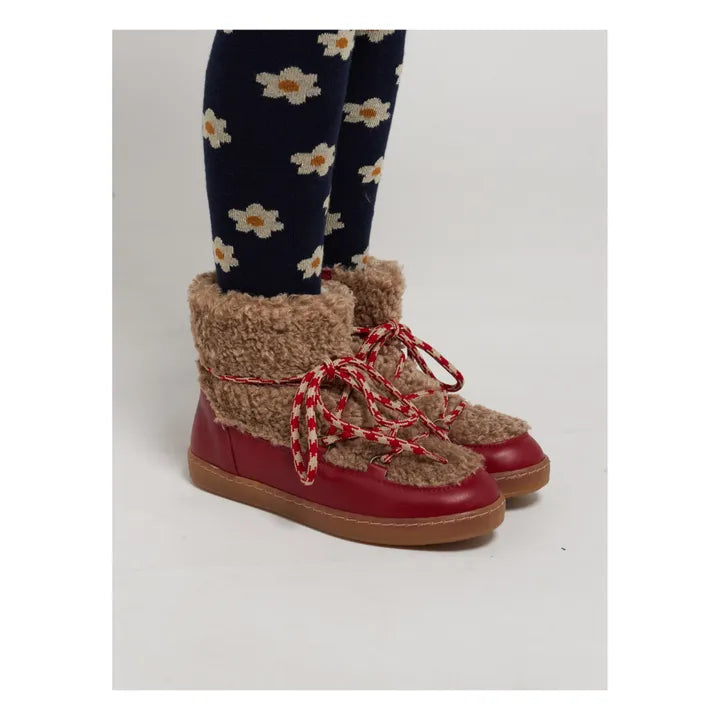 Botas forradas de piel sintética | Rojo