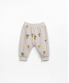 Jogging pants with mushroom print