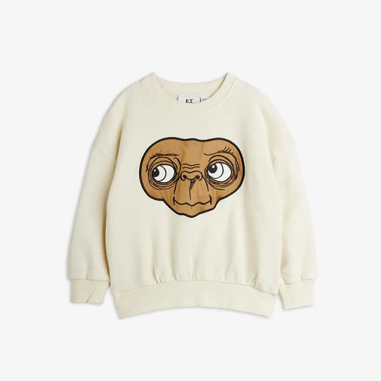 Sudadera ecru E.T. Mini Rodini