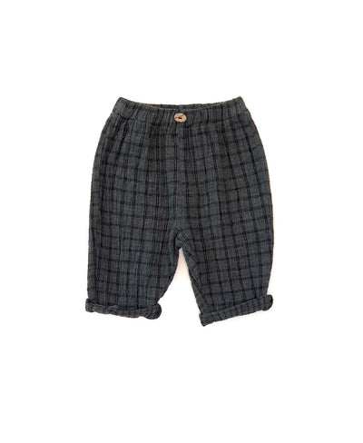 Play up plaid baby pants