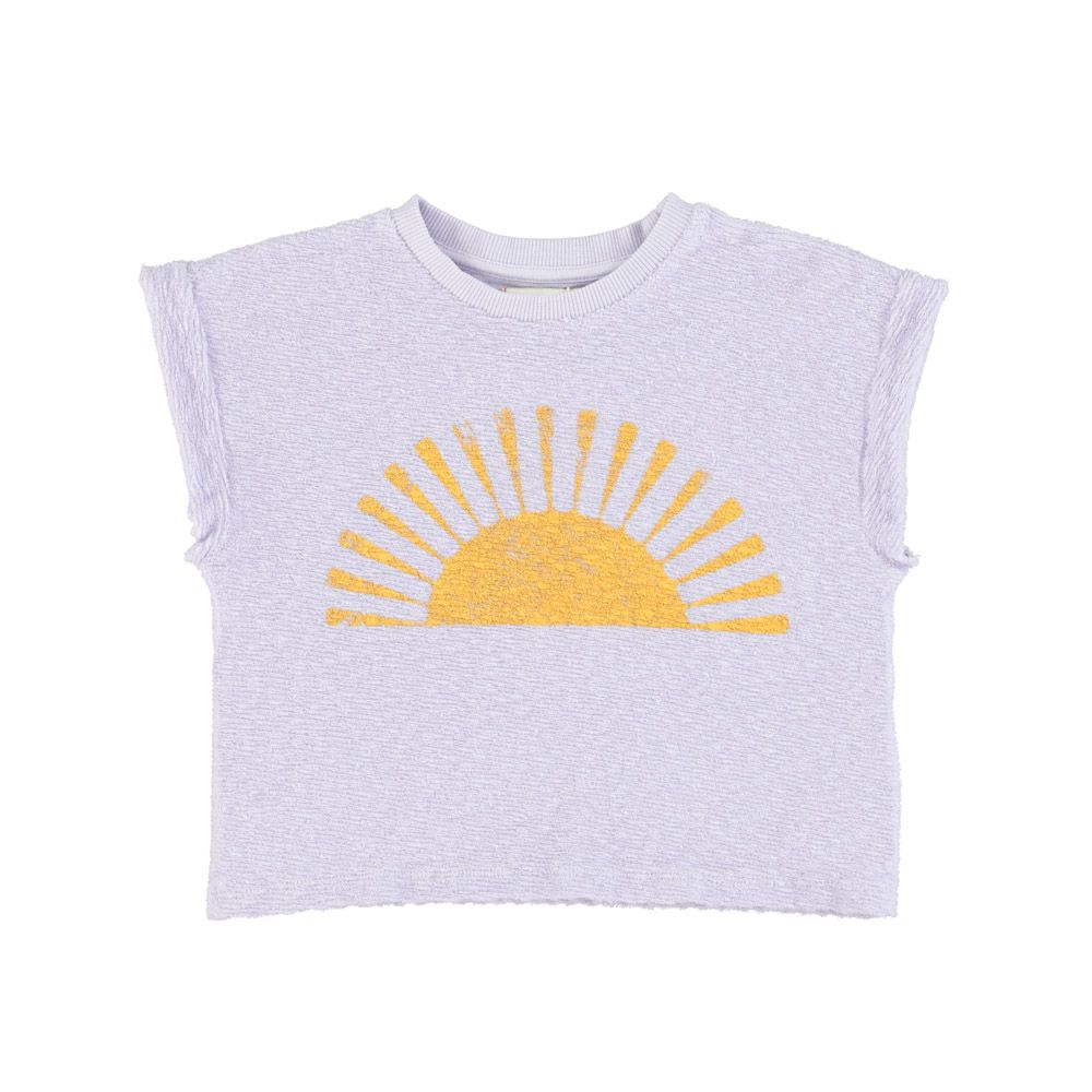 Piupiuchick t'shirt lavender w/ "burning sand"