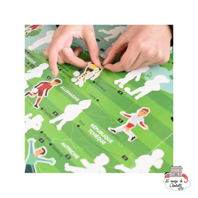 Poppik Gran poster de pegatinas "Fútbol"