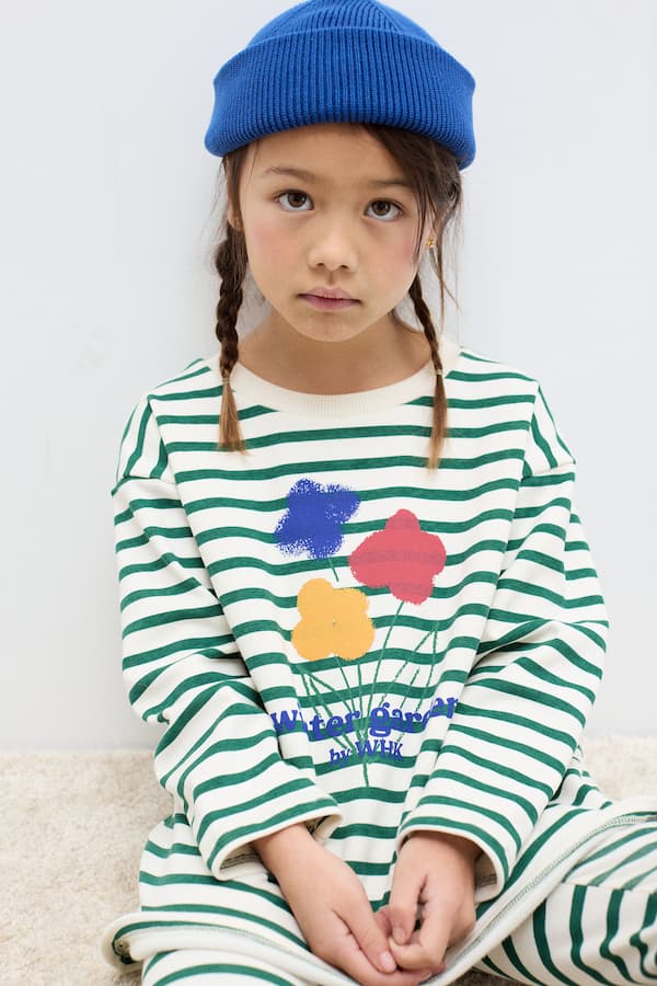 Stripped Winter Garden Long Sleeve T-Shirt
