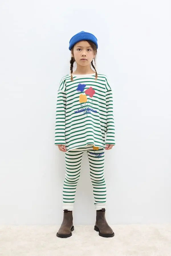 Winter Garden Striped leggins Weekend House Kids
