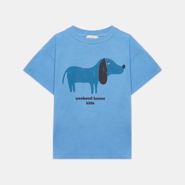 Blue Dog Weekend House Kids T-shirt