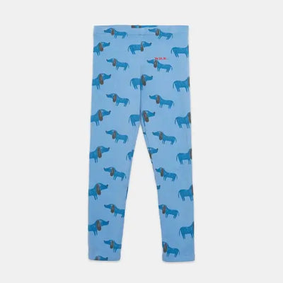 Blue Dog All Over Weekend House Kids Leggings