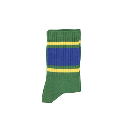 Socks | green with blue and yellow stripes Piupiuchick