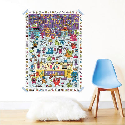 Póster Creativo Laboratorio Loco +150 Pegatinas