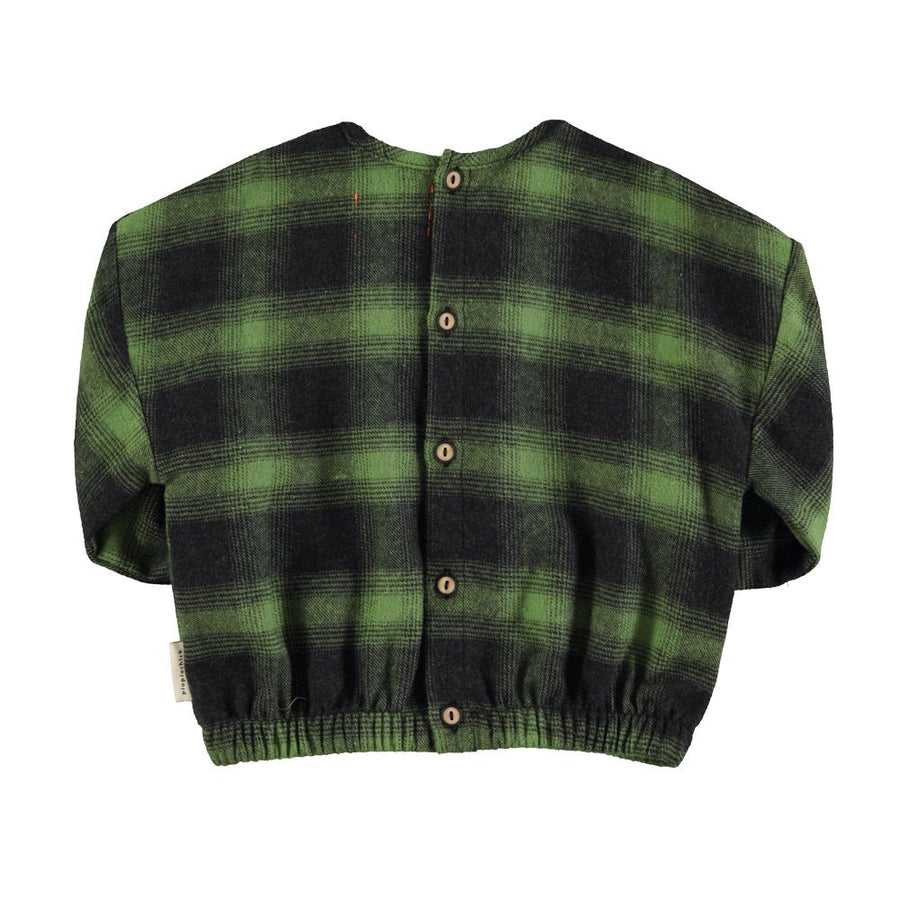 Green and black checkered flannel shirt Piupiuchick