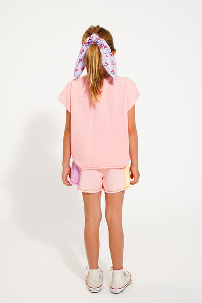 Sleeveless T-shirt | rose with "camp tapawingo" Piupiuchick