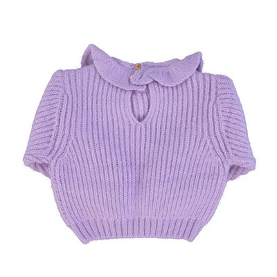 Piupiuchick jersey lila con volante bebé
