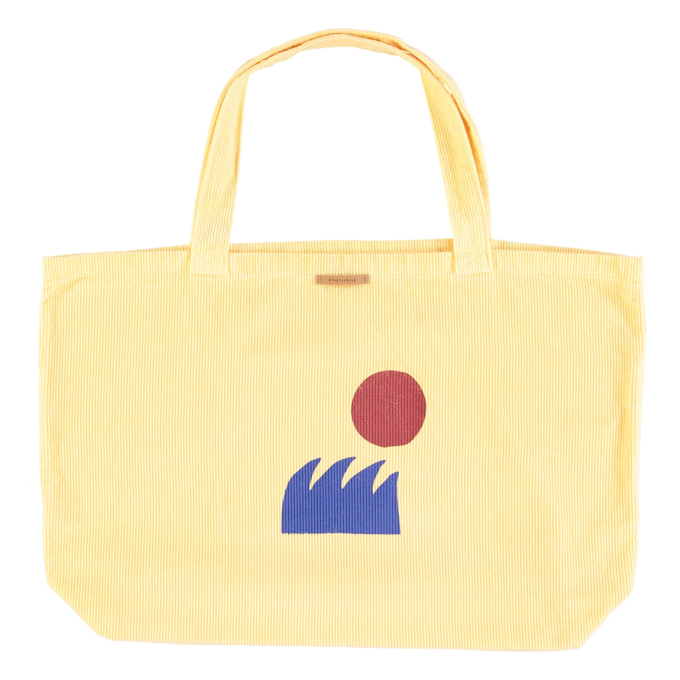 Piupiuchick XL bag | yellow with sea print