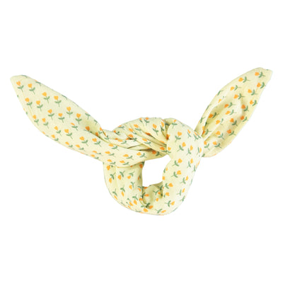 hair bandana | yellow with small flowers