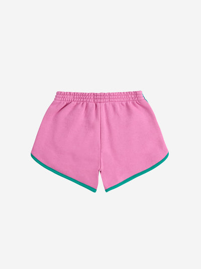 Pantalón corto rosa Color Block