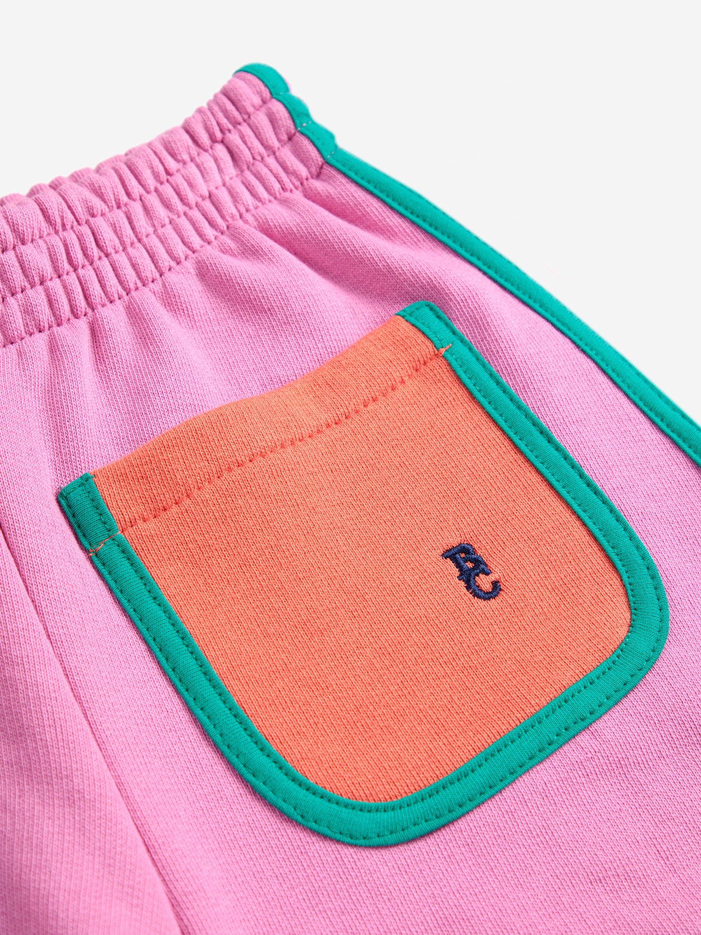 Pantalón corto rosa Color Block
