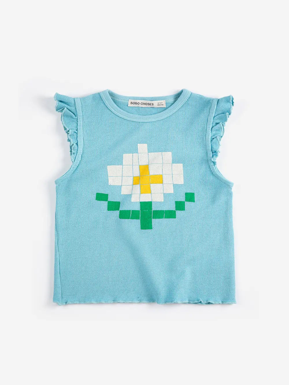Pixel Ruffles Top with Ruffles Pixel Daisy Bobo Choses – petit explorers