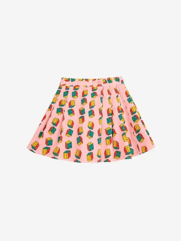 Falda de pana con estampado Dices all over de la marca Bobo Choses.