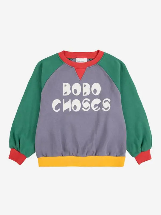 Sudadera raglan color block Bobo Choses