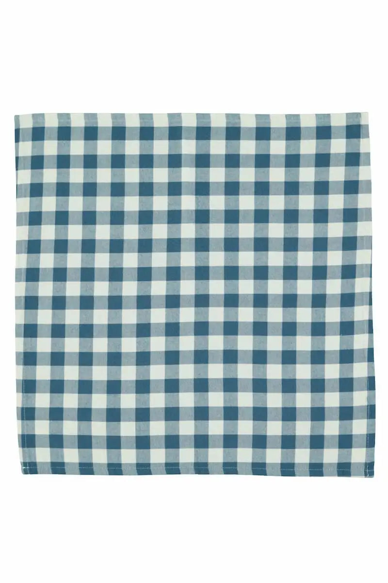 Pañuelo blanco y azul de cuadros de la colección de otoño/ invierno de Piupiuchick.