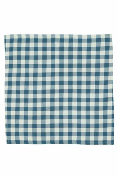 Pañuelo blanco y azul de cuadros de la colección de otoño/ invierno de Piupiuchick.