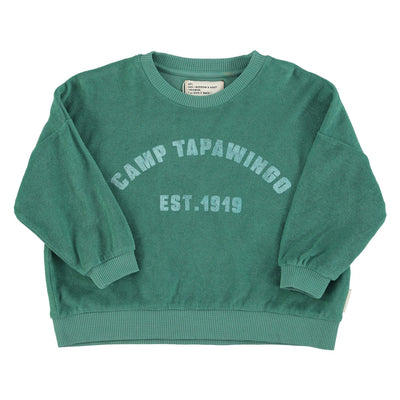 Sudadera | verde con estampado / "camp tapawingo" Piupiuchick