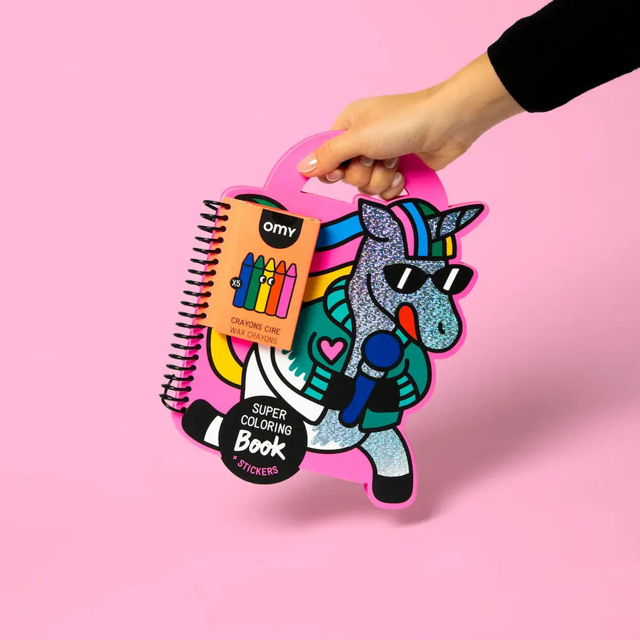 Super Coloring & Stickers Book - Lily Omy