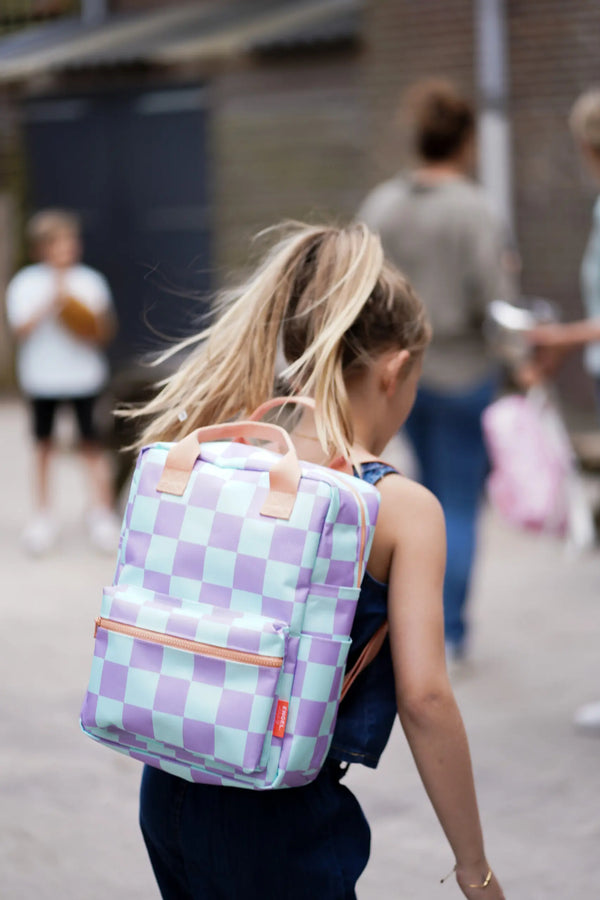 Mochila de cuadros Yummy Lilac Engel