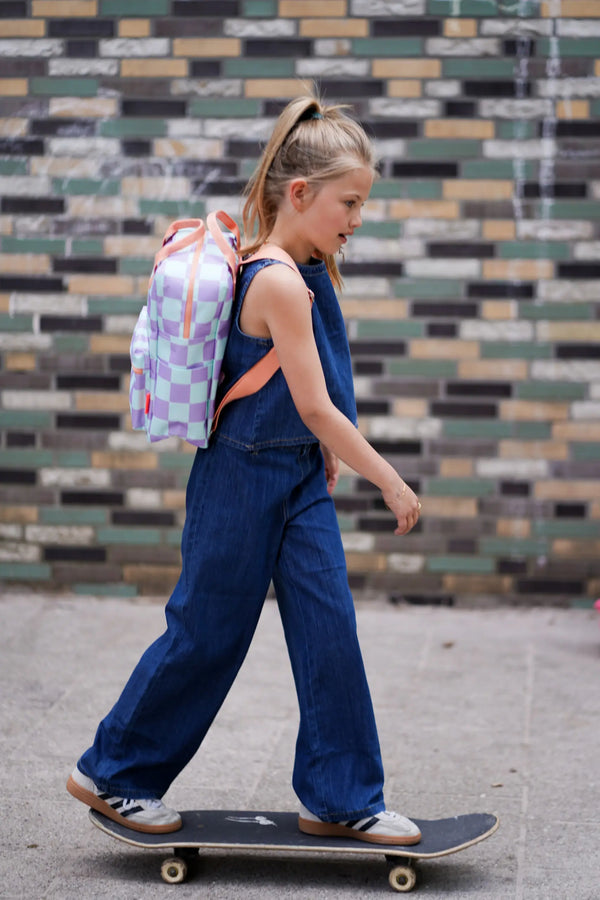 Mochila de cuadros Yummy Lilac Engel