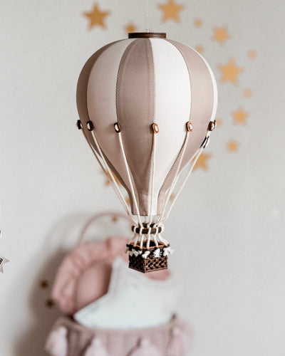 Decorative hot air balloon gold/cream  SB 728