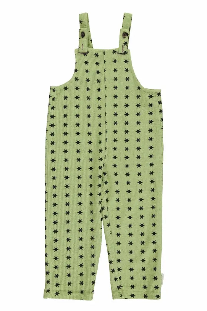 Peto verde pistachio con estampado de estrellas negras de Piupiuchick.