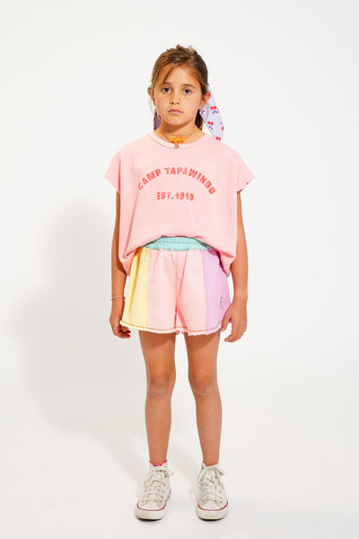 Sleeveless T-shirt | rose with "camp tapawingo" Piupiuchick