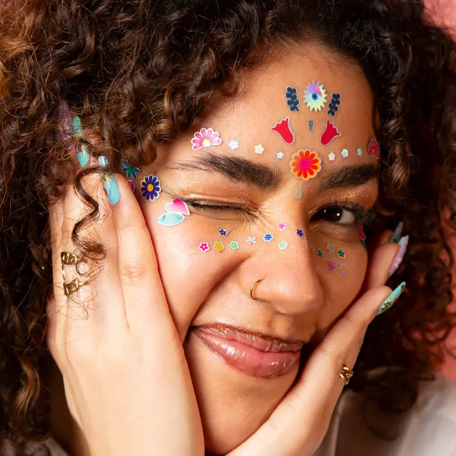 Pegatinas para cara FLOWER OMY