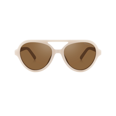 Grech&Co Polarized Aviator Sunglasses Creamy White (3-8 años)