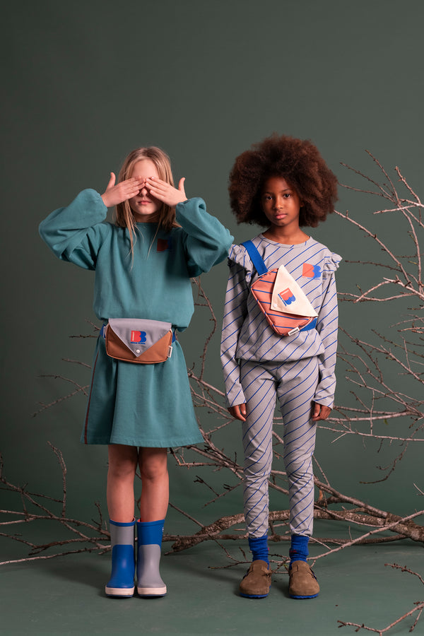 T-shirt frilles stripes