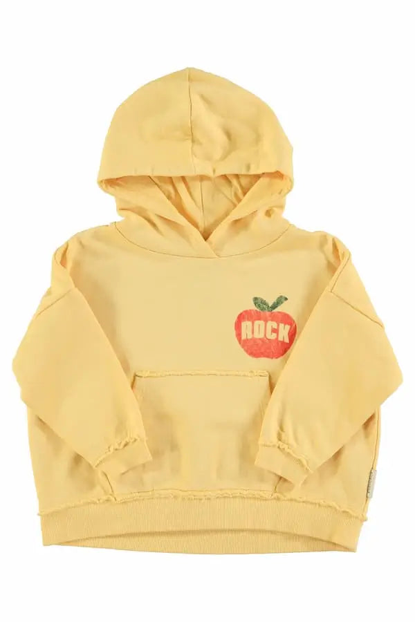 Sudadera amarilla con capucha para niños y niñas Piupiuchick 