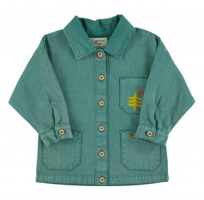 Chaqueta azul con rayas multicolor Piupiuchick