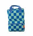 Mochila cuadros azules y verdes Gummi Engel