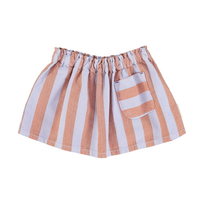 Piupiuchick short skirt orange & purple stripes