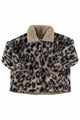 Chaqueta ecru with animal print con borreguito para niñas y niños de marca sostenible Piupiuchick.