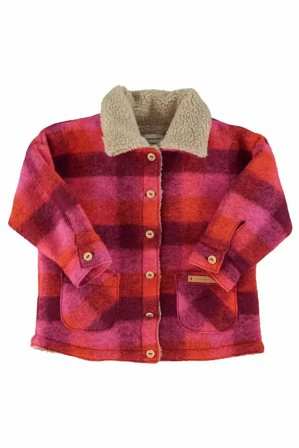 Chaqueta | cuadros rosa y naranja Piupiuchick