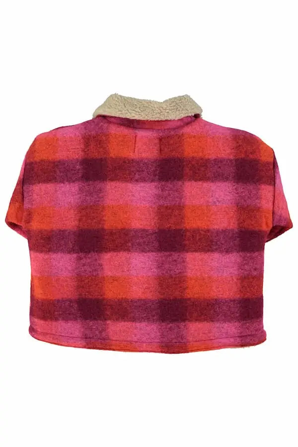 Jacket | pink and orange checks Piupiuchick