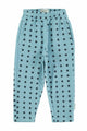 Pantalones jogging azules de felpa con estampado de estrellas negras para niñas y niños de Piupiuchick.