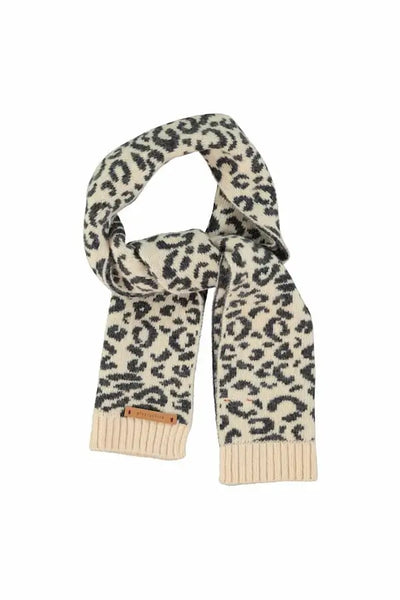 Bufanda rosa claro con estampado de animal print de Piupuchick.