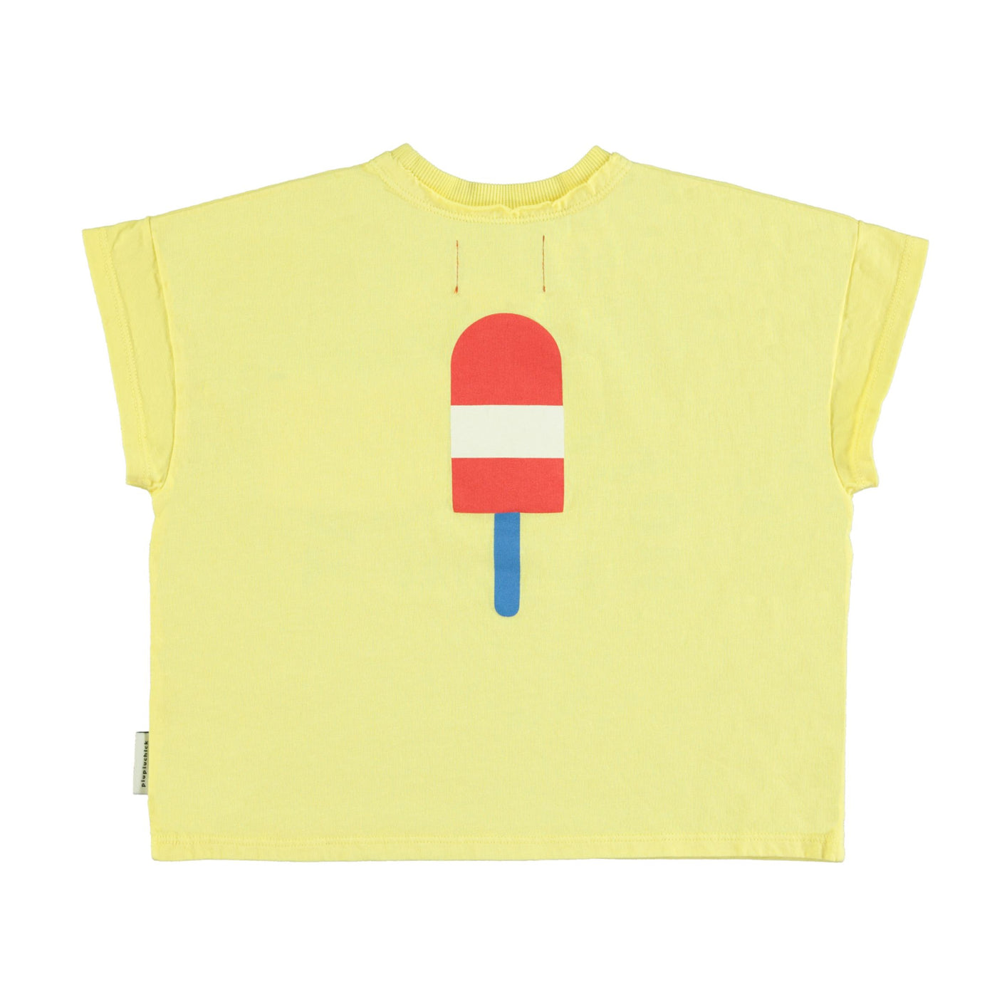 Piupiuchick t'shirt yellow w/ ice cream print