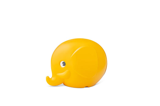 Yellow elephant coin bank