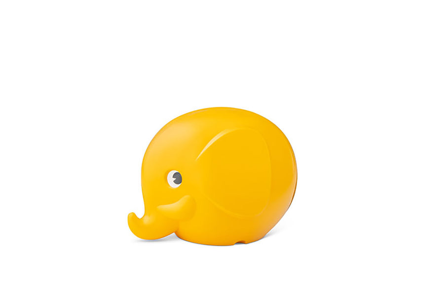 Yellow elephant coin bank